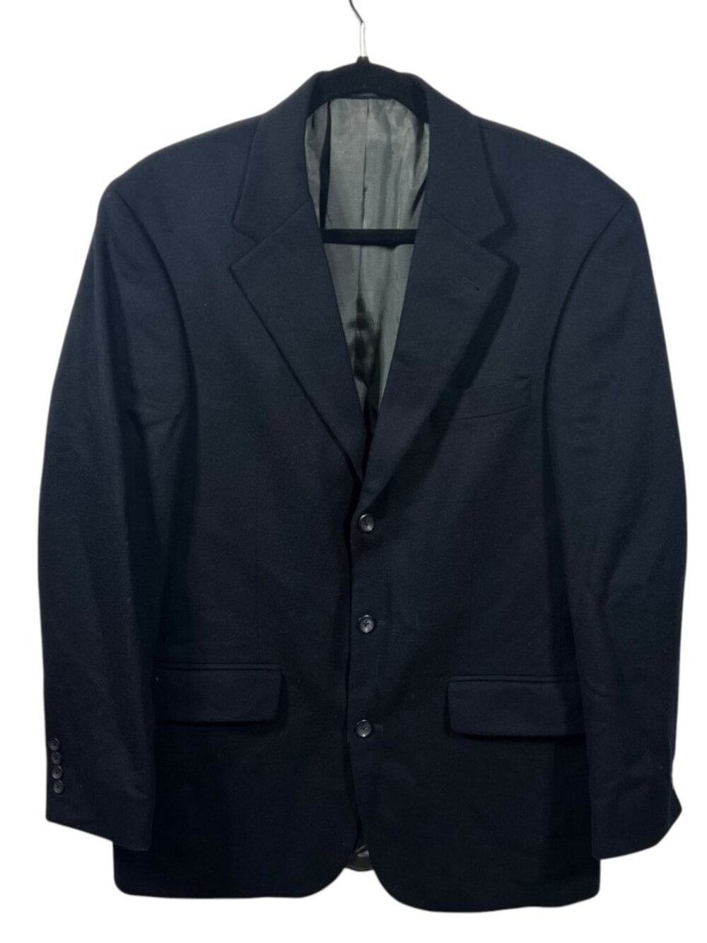 Oscar De La Renta Jacket Mens Sport Coat Blazer Wool Cashmere 40L Preppy Classic